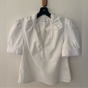 Frame Denim White Gillian Top